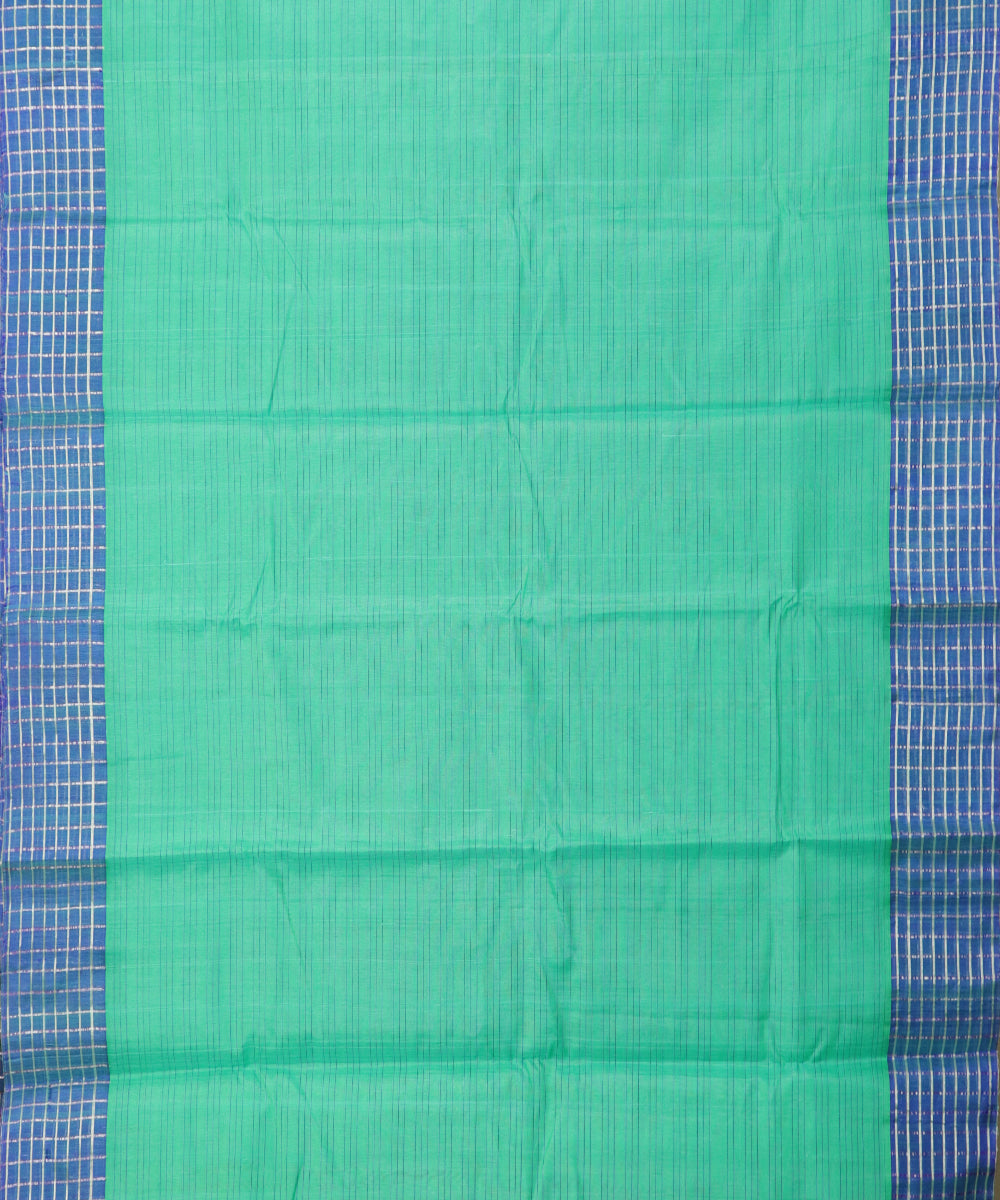 Sky blue Handloom Gadwal SICO saree