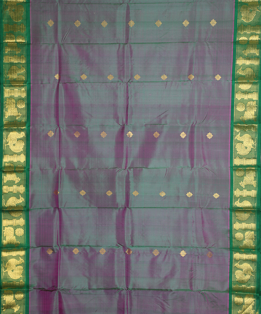 Multi-shade handloom ramappa silk saree