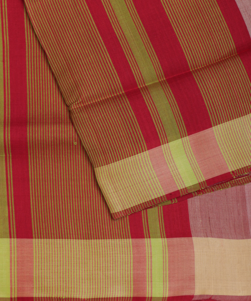 Redwood red color handloom tussar silk saree