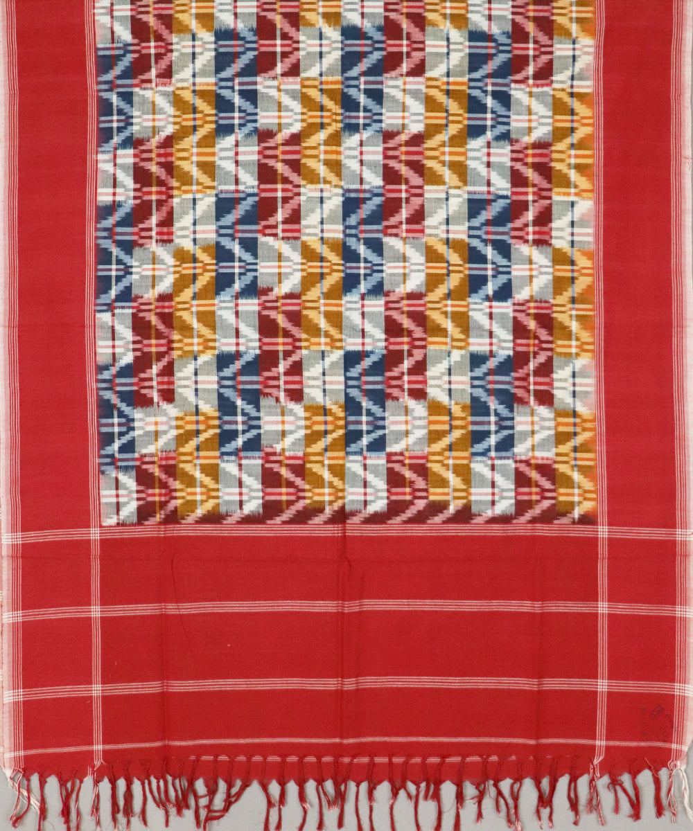 Multi-color handloom pochampally dupatta