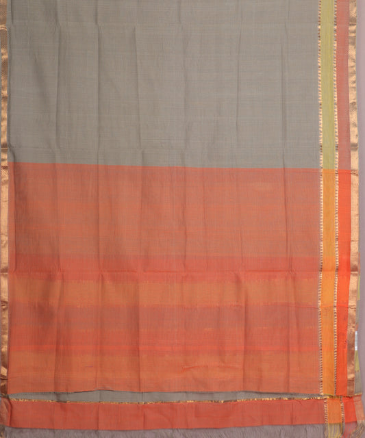 Seal gray color handloom mangalagiri cotton saree