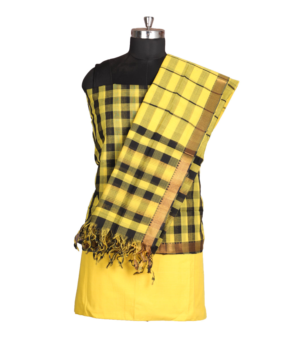 Handloom mangalagiri cotton suit