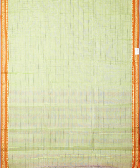 Mint green color handloom narayanpet cotton saree