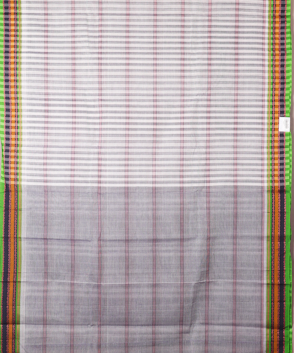 Cream color handloom narayanpet cotton saree