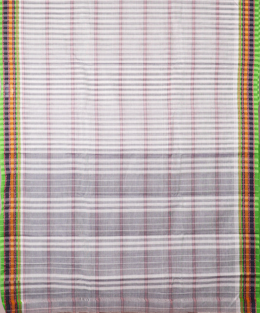 Cream color handloom narayanpet cotton saree