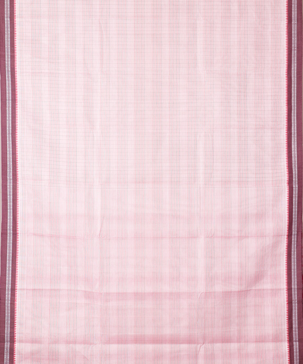 Lemonade pink color handloom narayanpet cotton saree