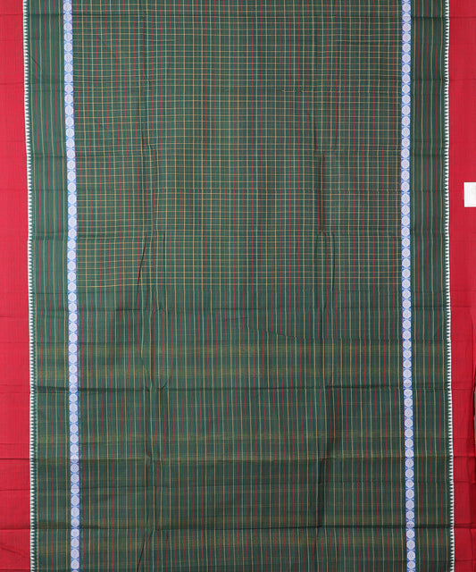 Sacramento green color handloom narayanpet cotton saree