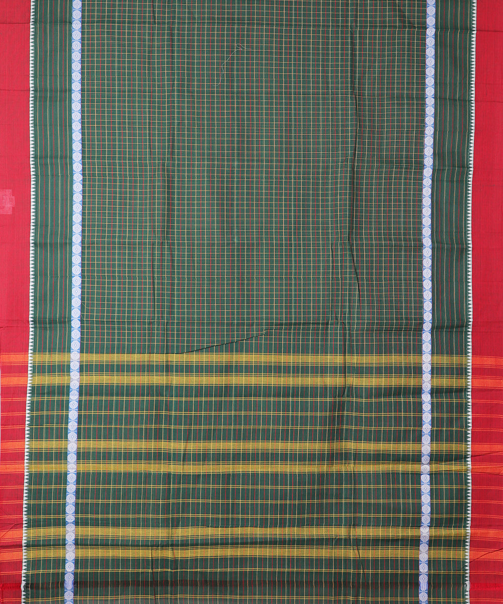Sacramento green color handloom narayanpet cotton saree