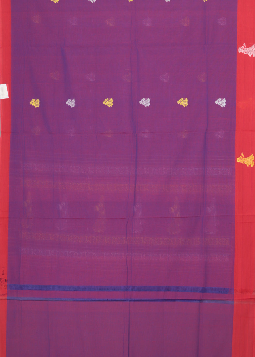 Grape violet color gollabhama cotton saree