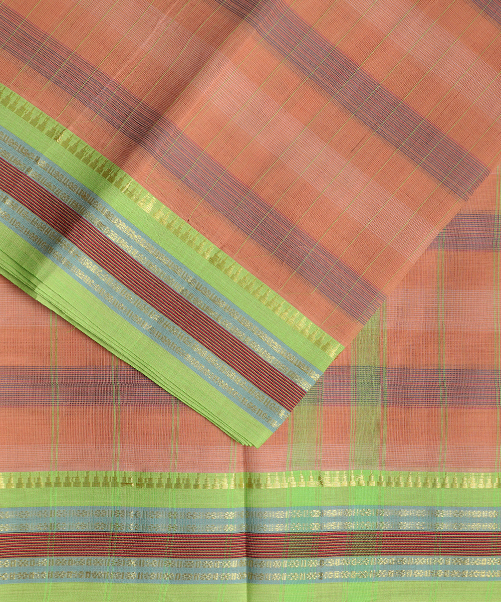 Multi-color handloom narayanpet cotton saree