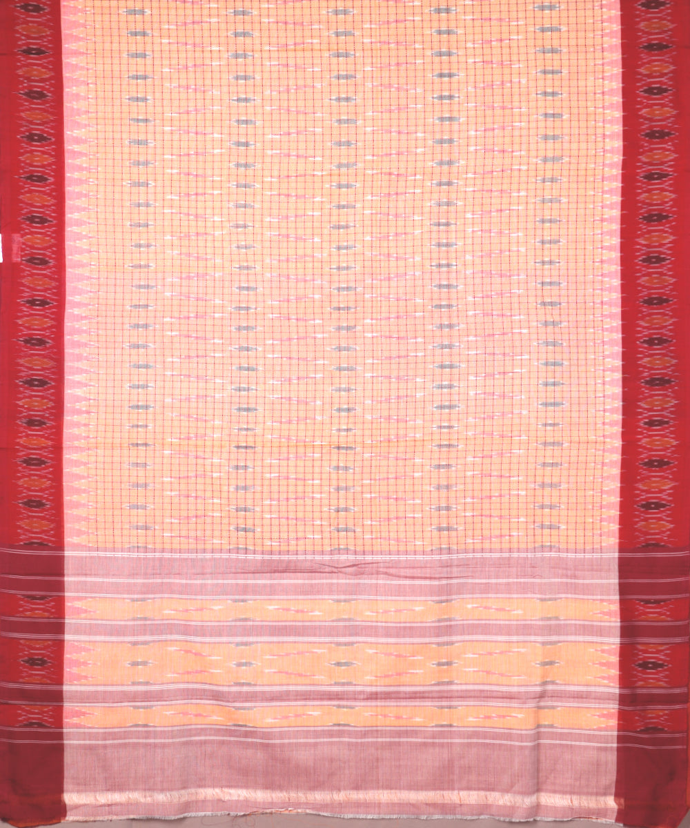 Royal yellow pochampally mercerised muthyampet cotton saree