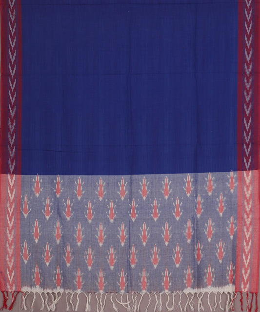 Navy blue color handloom cotton dupatta