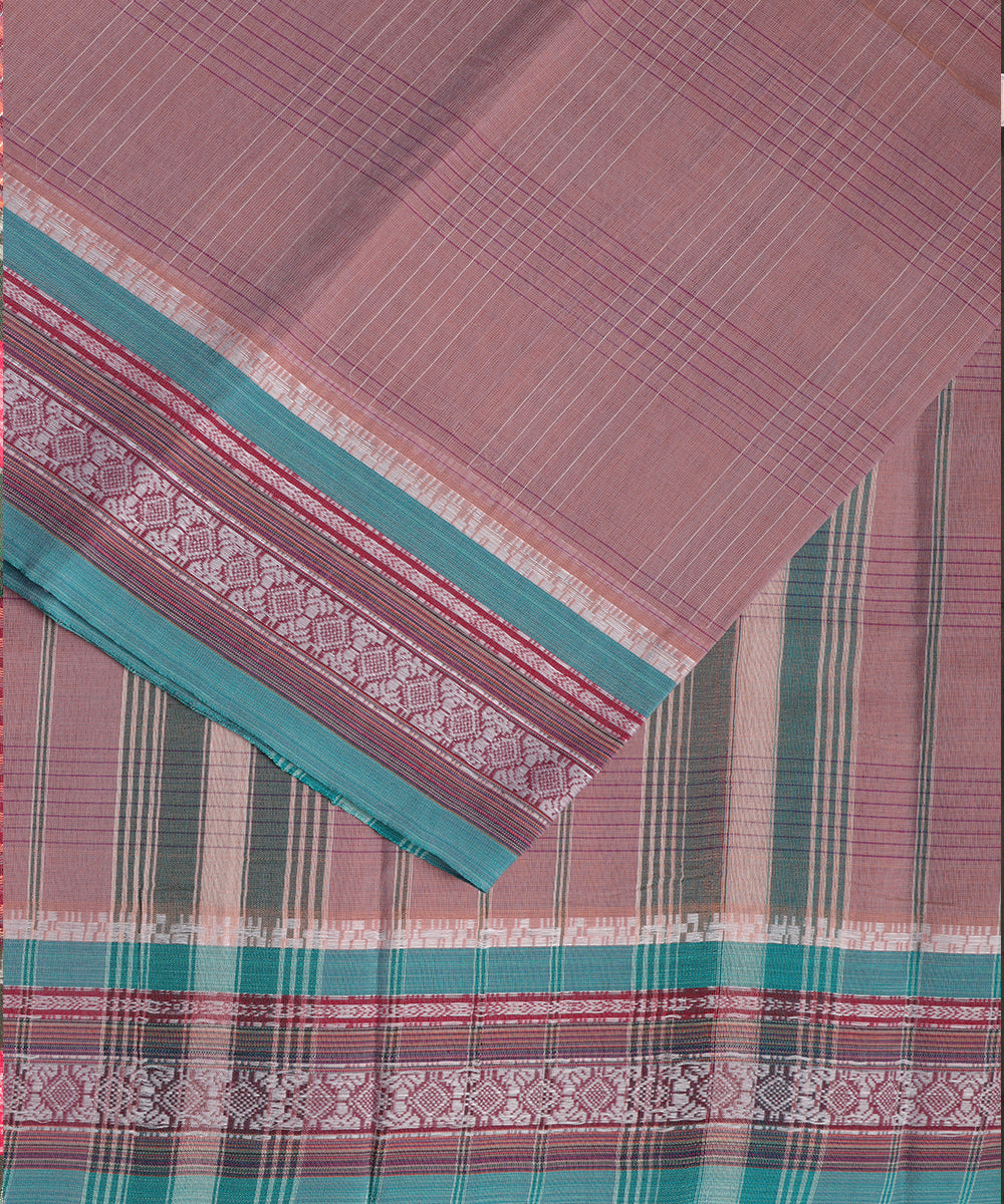 Multi-shade color handloom narayanpet cotton saree