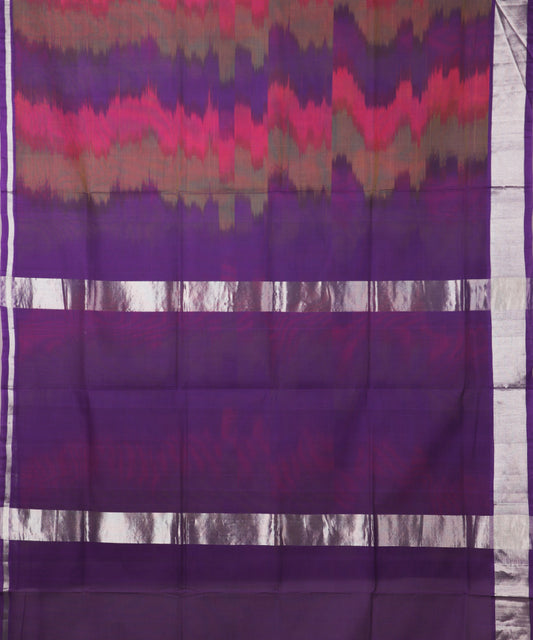 Multi-color handloom venkatagiri cotton saree