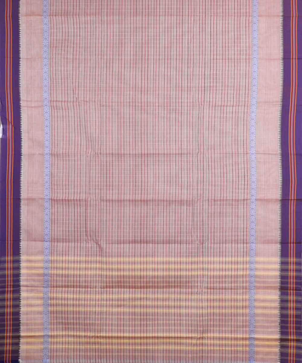 Multi-color handloom narayanpet cotton saree