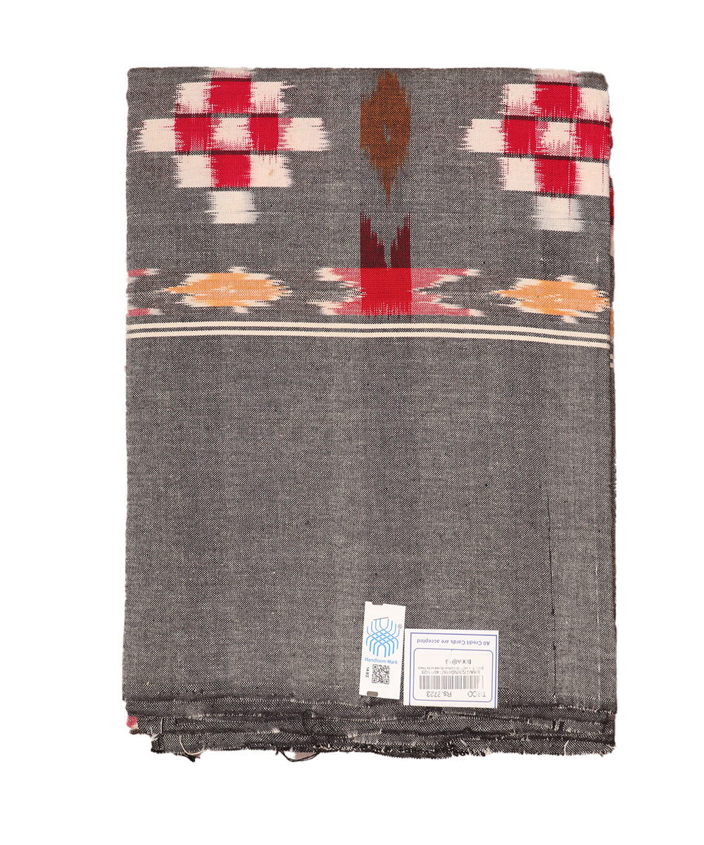 Handwoven ikat single cot bedsheet