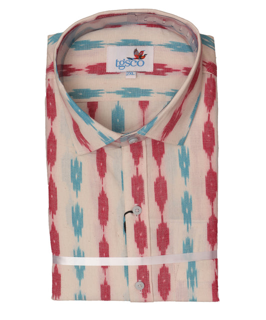 Multi-color handloom pochampally shirt