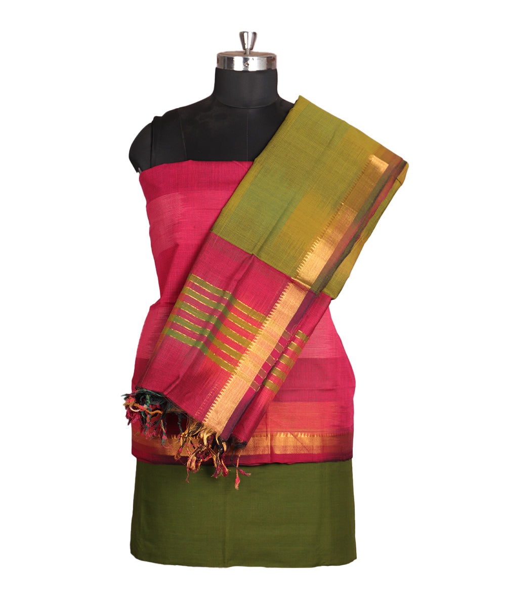 Handloom mangalagiri cotton suit