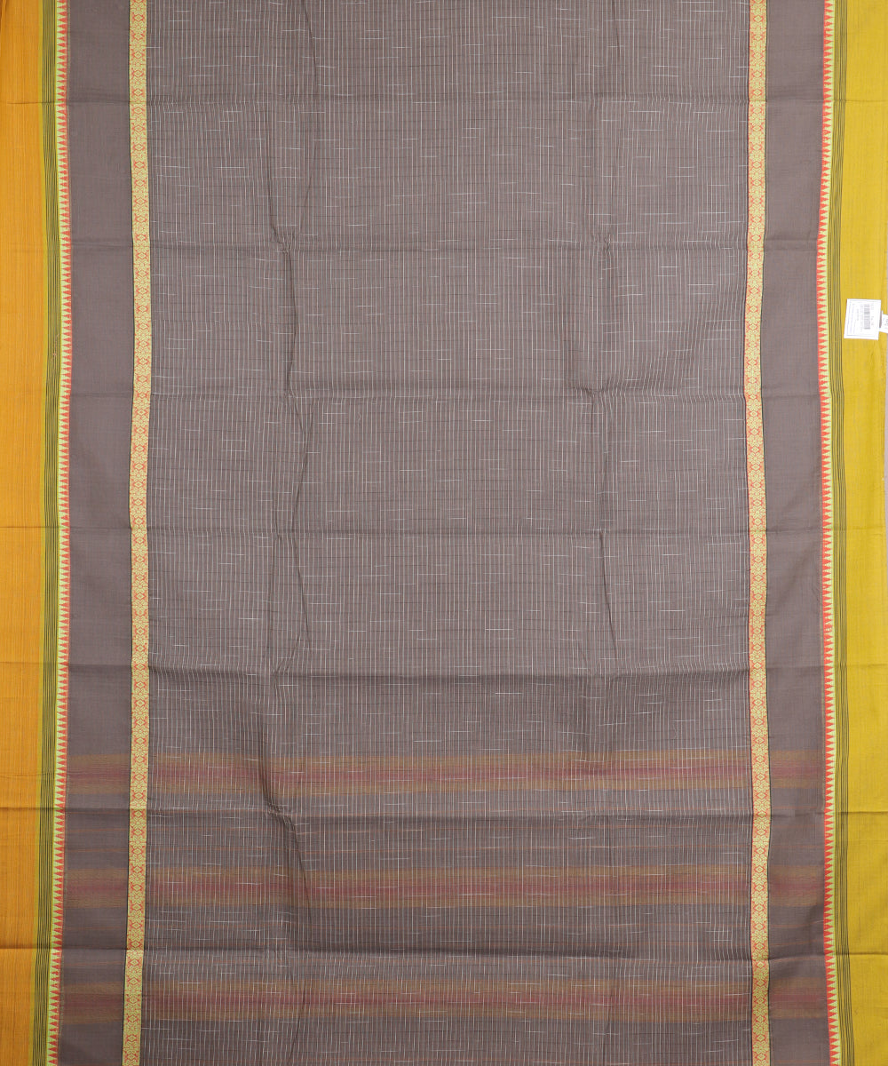 Artichoke color handloom narayanpet cotton saree