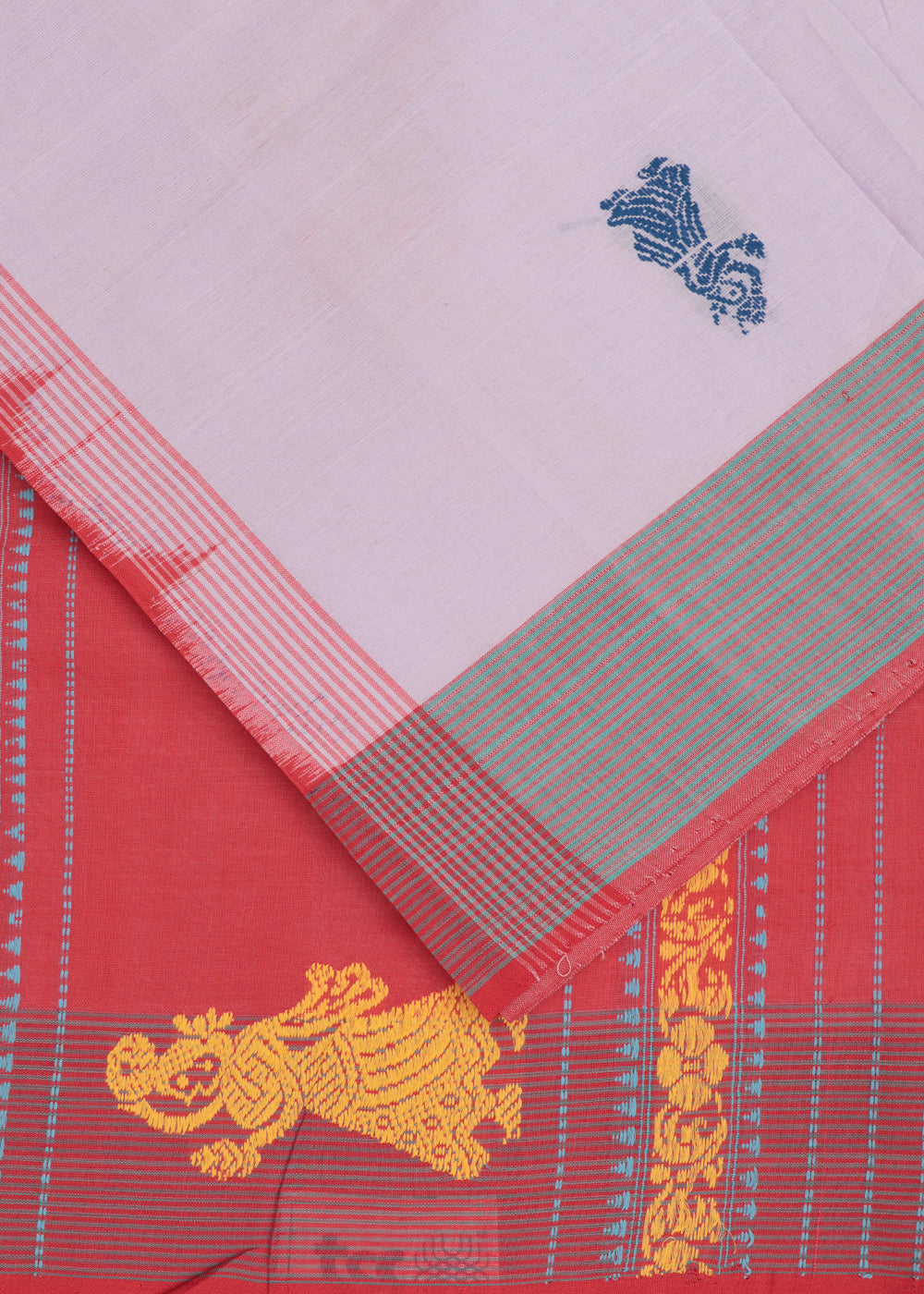 Thistle violet color gollabhama cotton saree