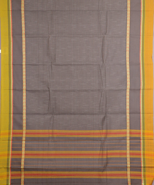 Artichoke color handloom narayanpet cotton saree