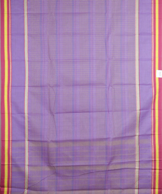 Amethyst violet color handloom narayanpet cotton saree