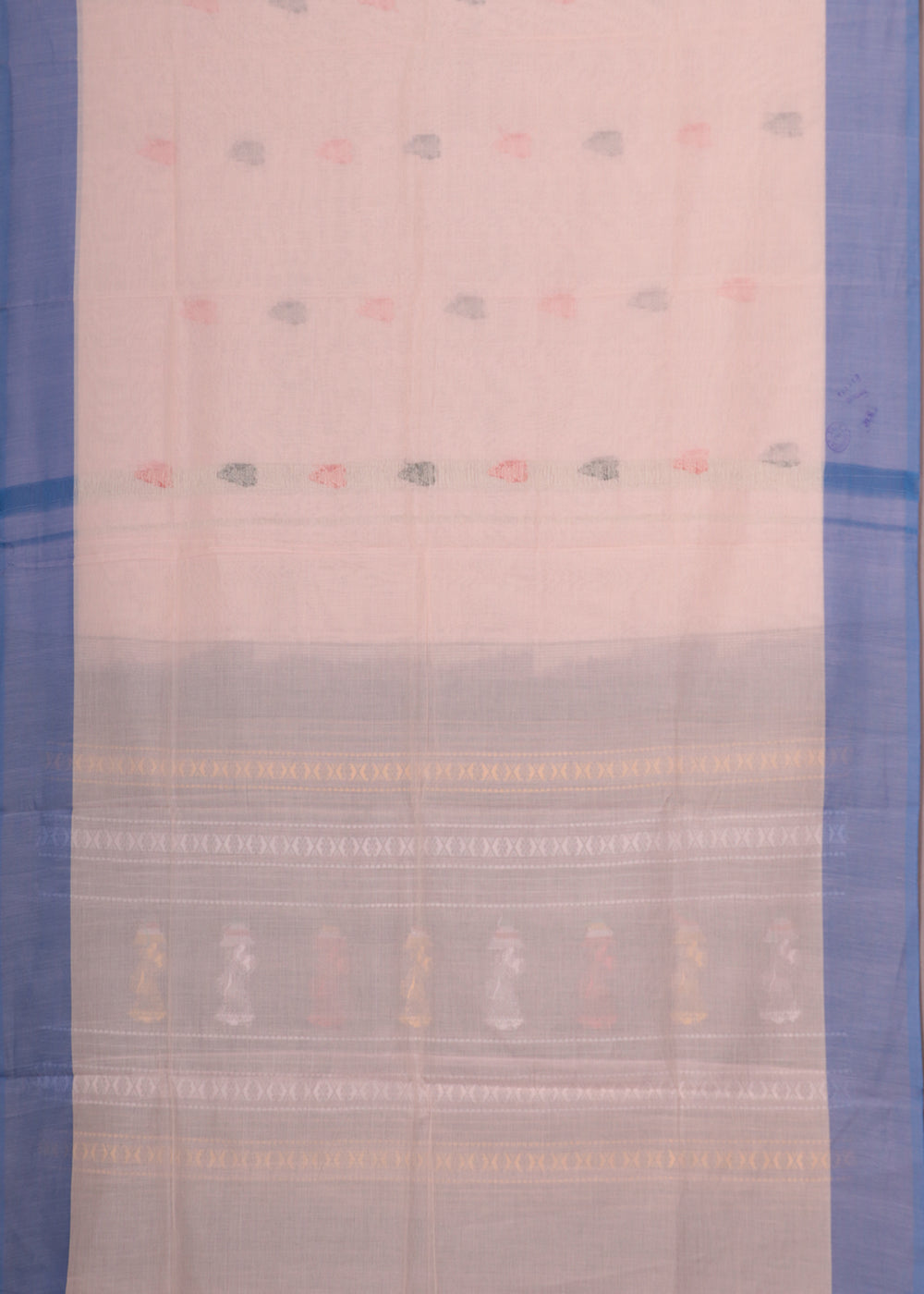 flamingo pink color gollabhama cotton saree