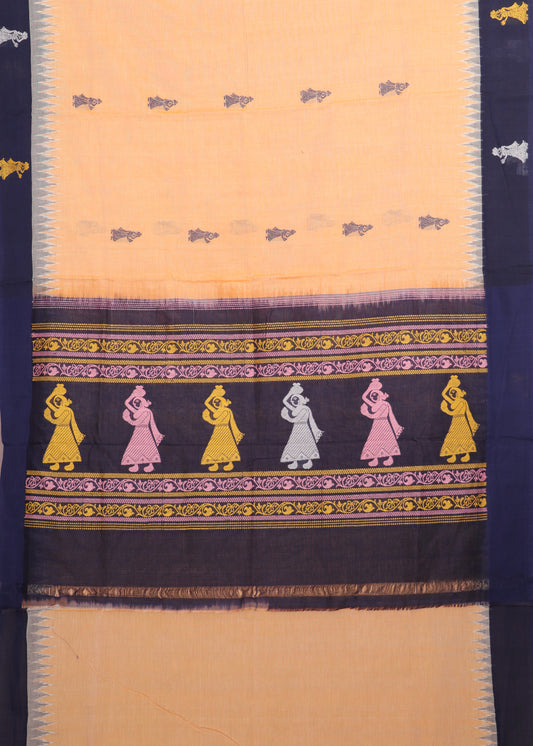 Multi shade color gollabhama cotton saree