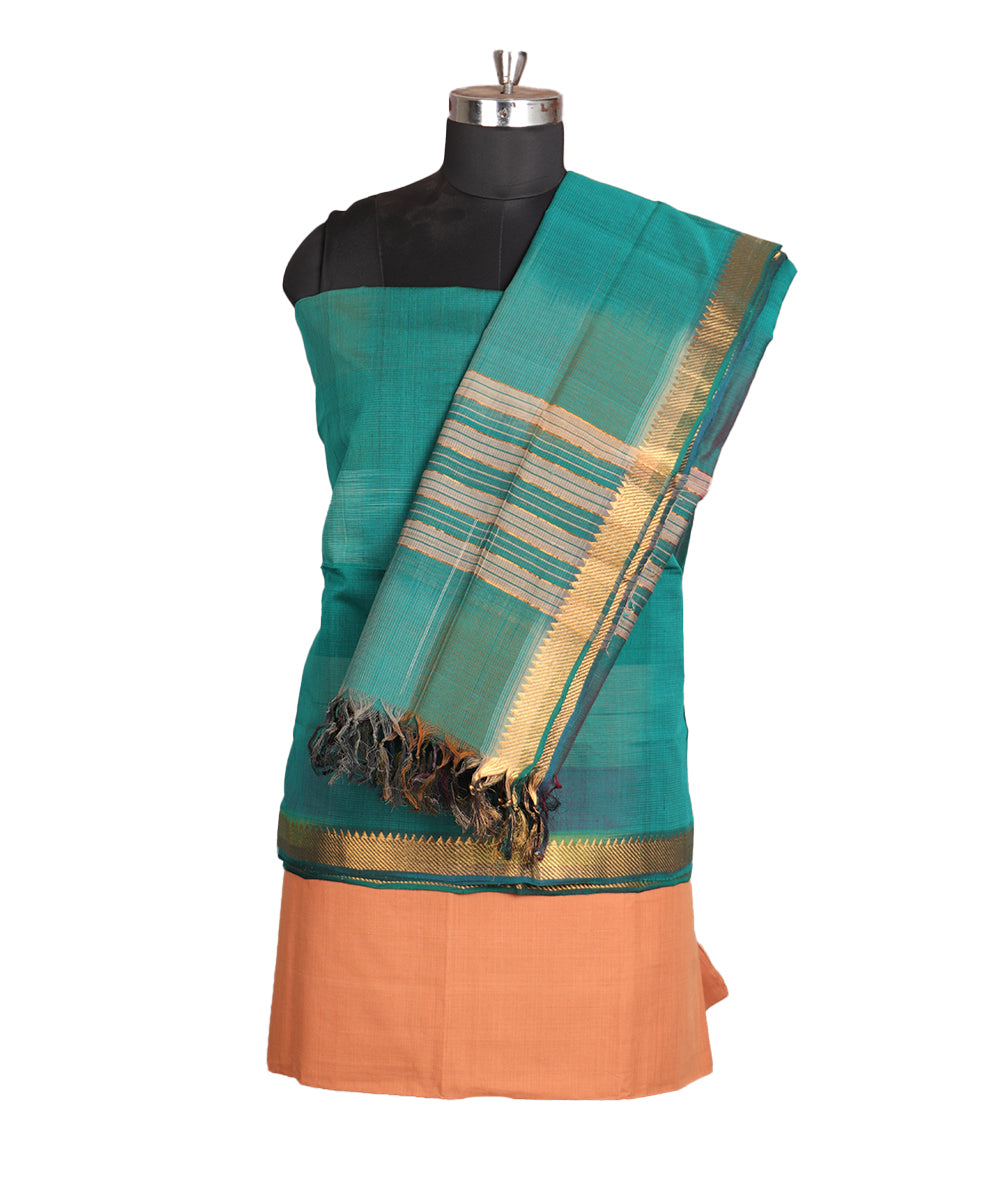 Handloom mangalagiri cotton suit
