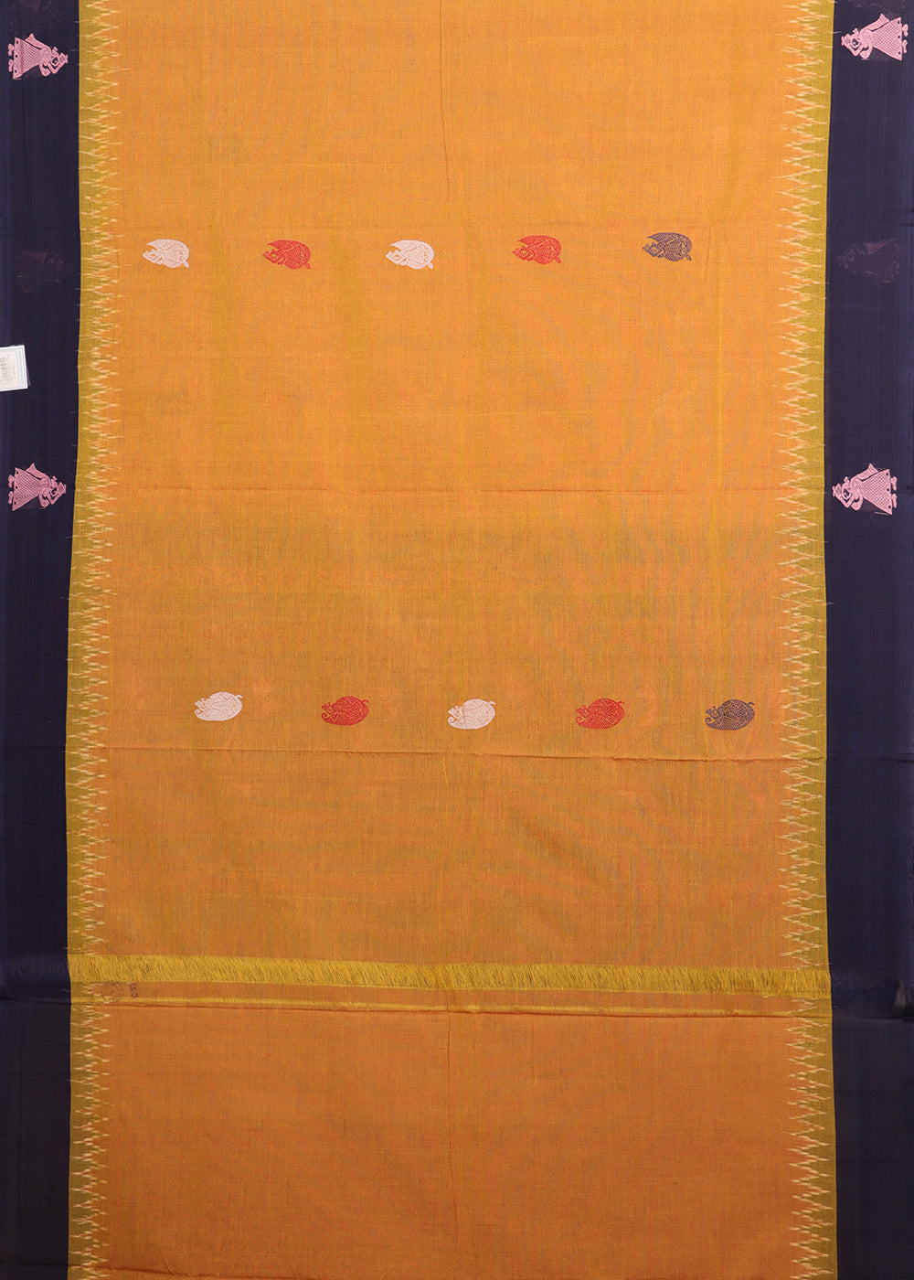 Goldenrod color gollabhama cotton saree