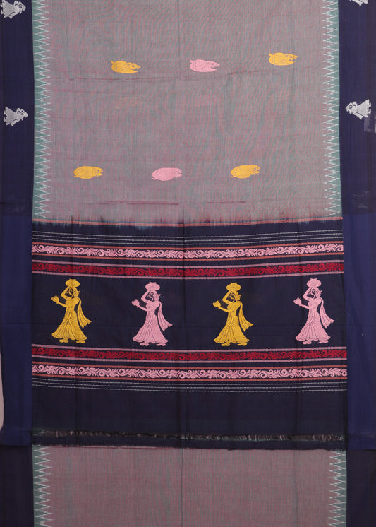 Multi shade color gollabhama cotton saree