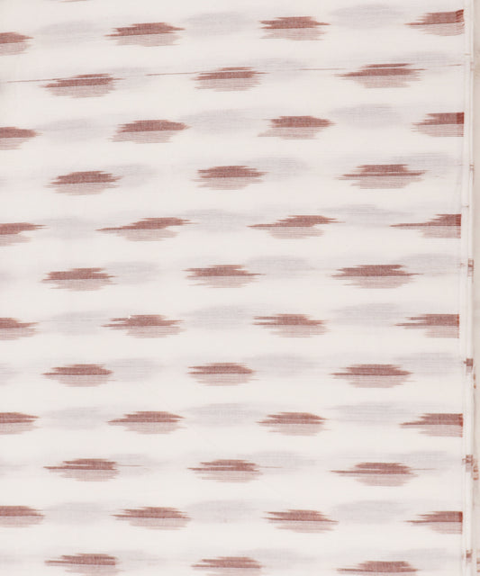Half-white color handloom pochampally cotton material