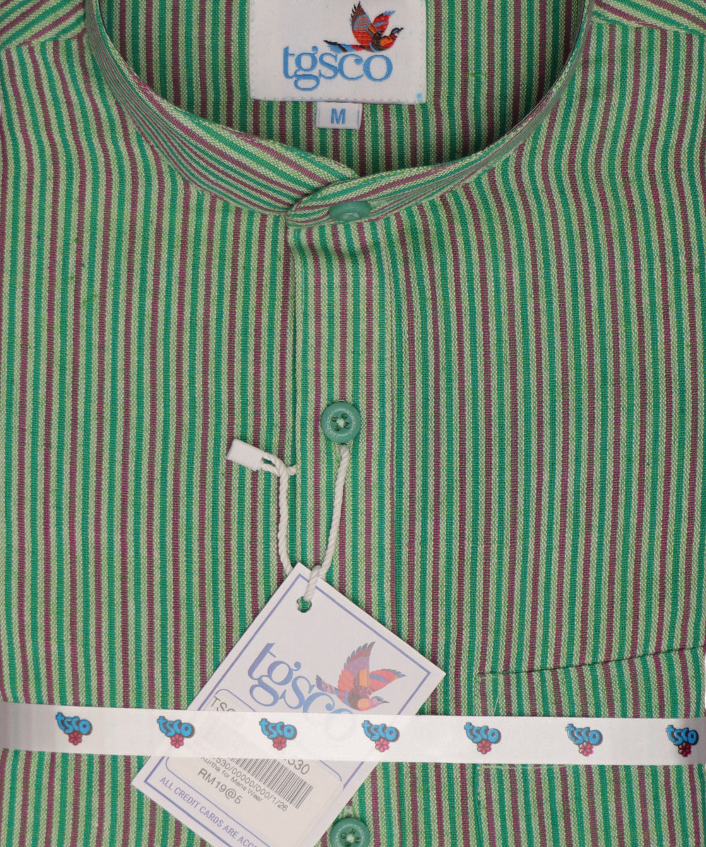 Handloom Men’s Khadi Short Kurta – Half Sleeves