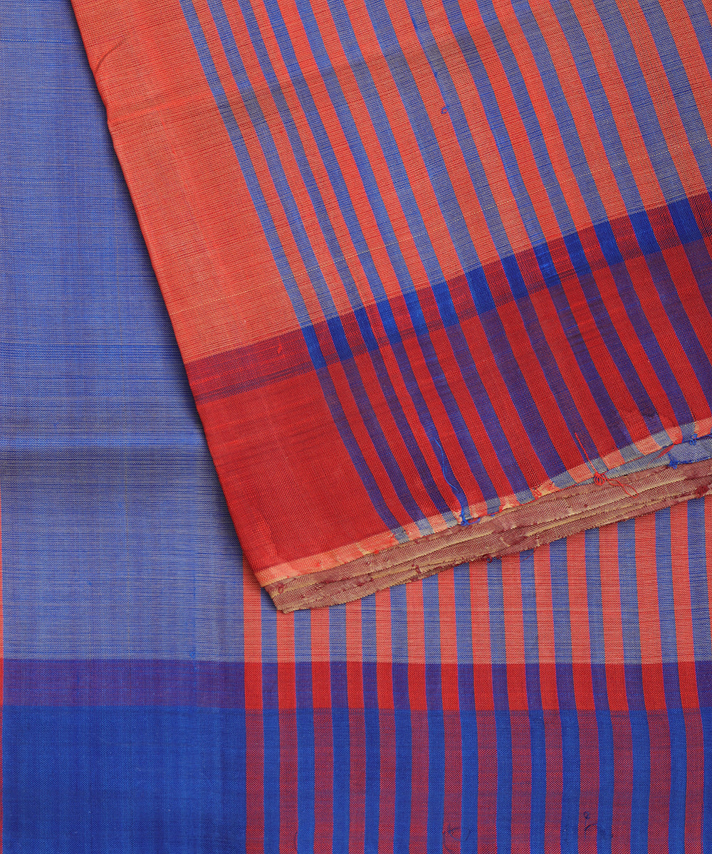 Multi-color handloom tussar silk saree