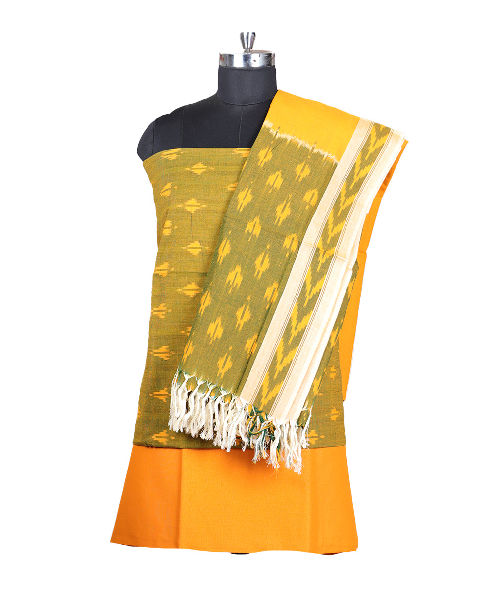 Dijon color handloom pochampally punjabi suit