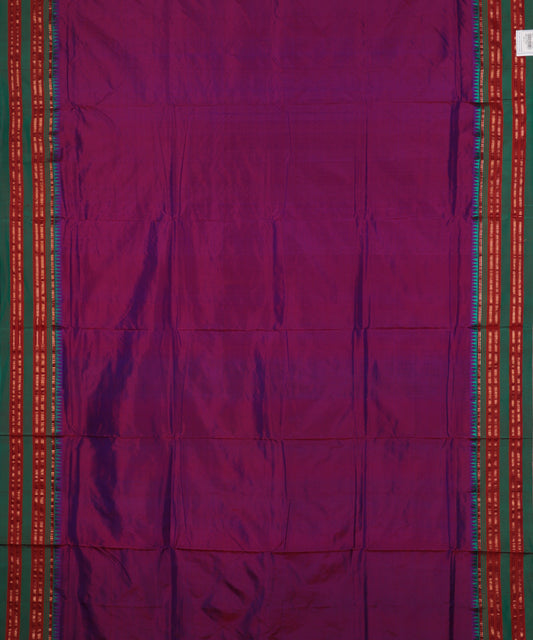 Byzantine violet color handloom Narayanpet silk saree
