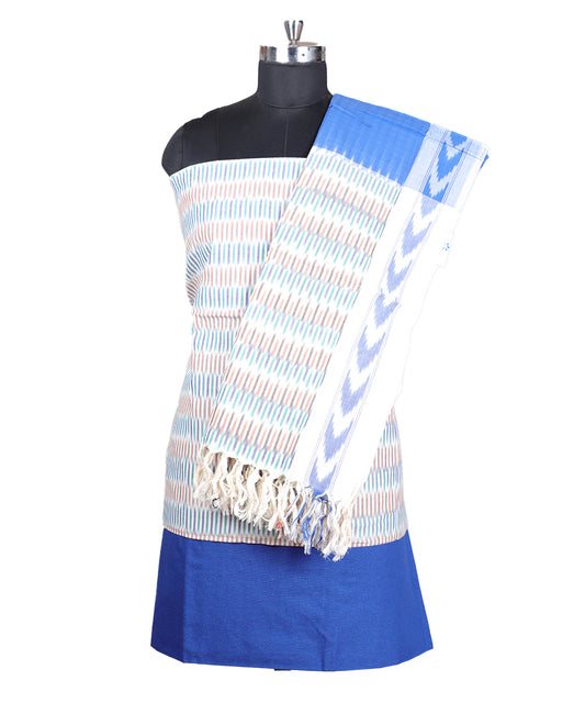 Multi-color handloom pochampally punjabi suit