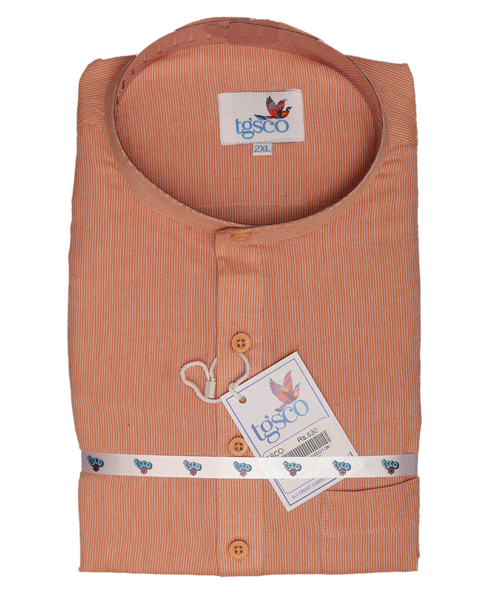 Handloom Men’s Khadi Short Kurta – Half Sleeves