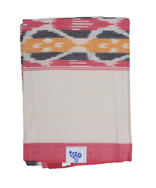 Multi-color handwoven pochampally single cot bedsheet