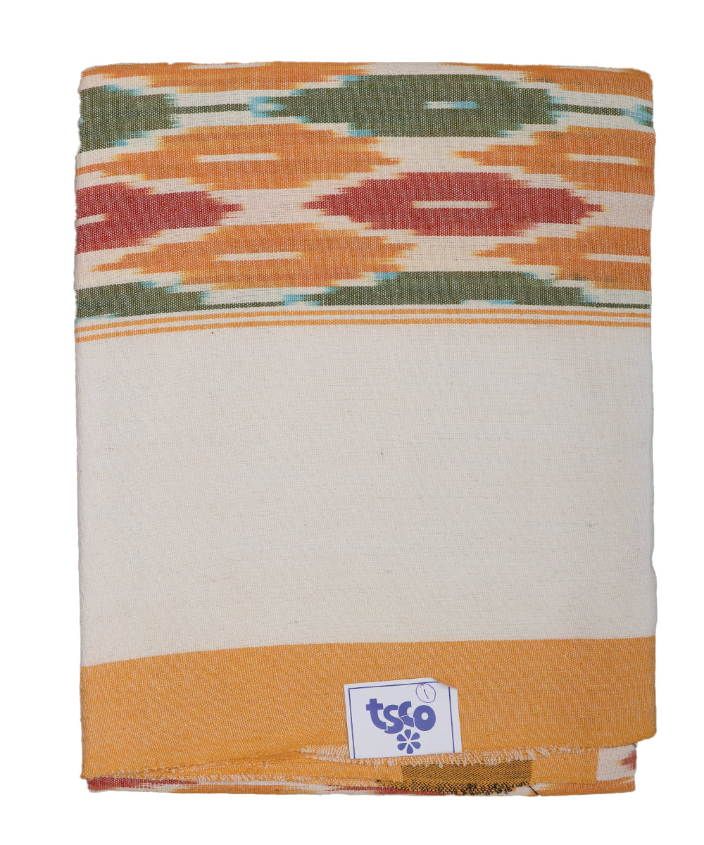 Multi-color handwoven pochampally single cot bedsheet