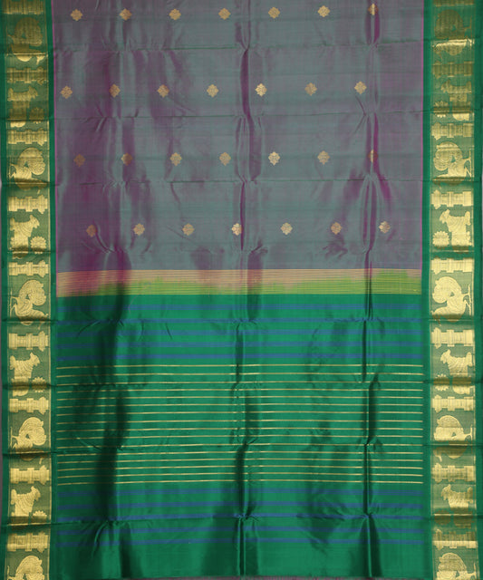 Multi-shade handloom ramappa silk saree