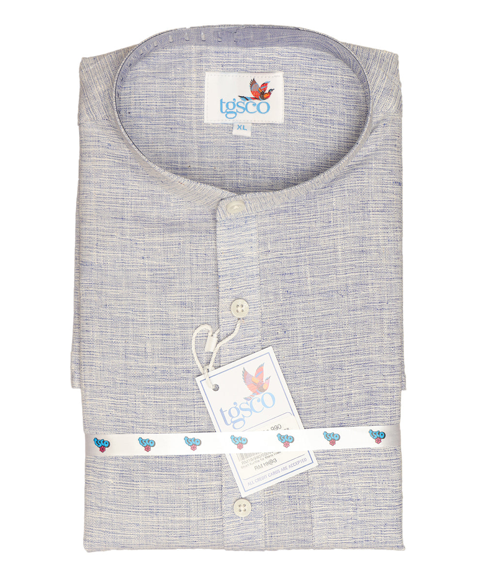 Handloom Men’s Khadi Short Kurta – Half Sleeves