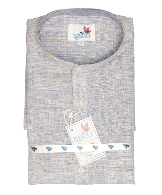 Handloom Men’s Khadi Short Kurta – Half Sleeves