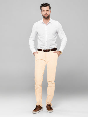 Cream color handloom mens cotton trouser
