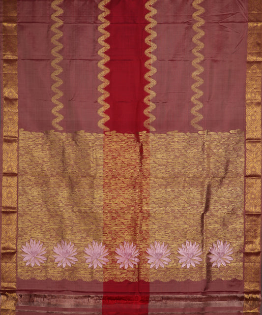 Multi-color handloom trilinga silk saree