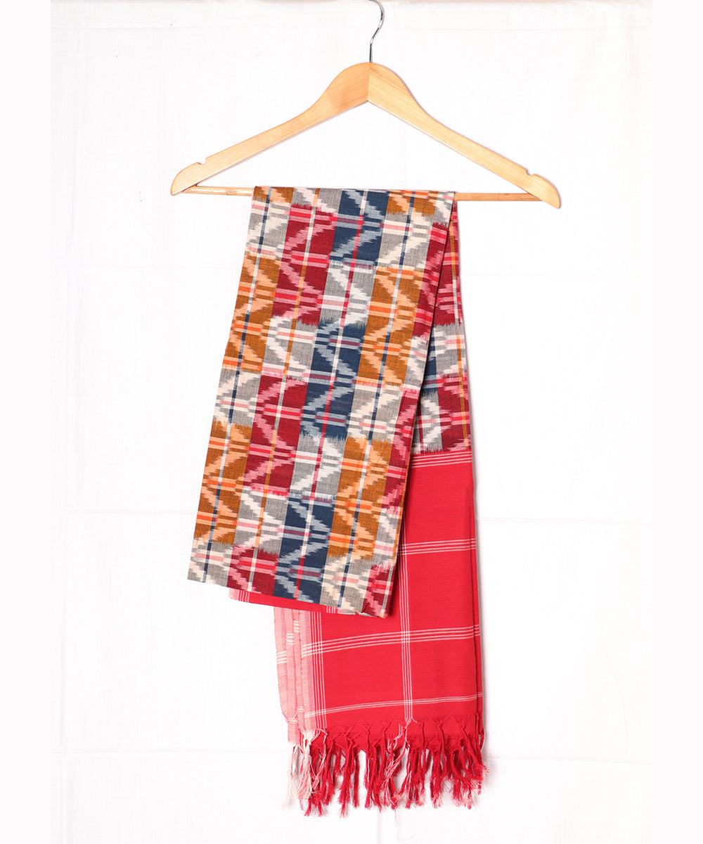 Multi-color handloom pochampally dupatta