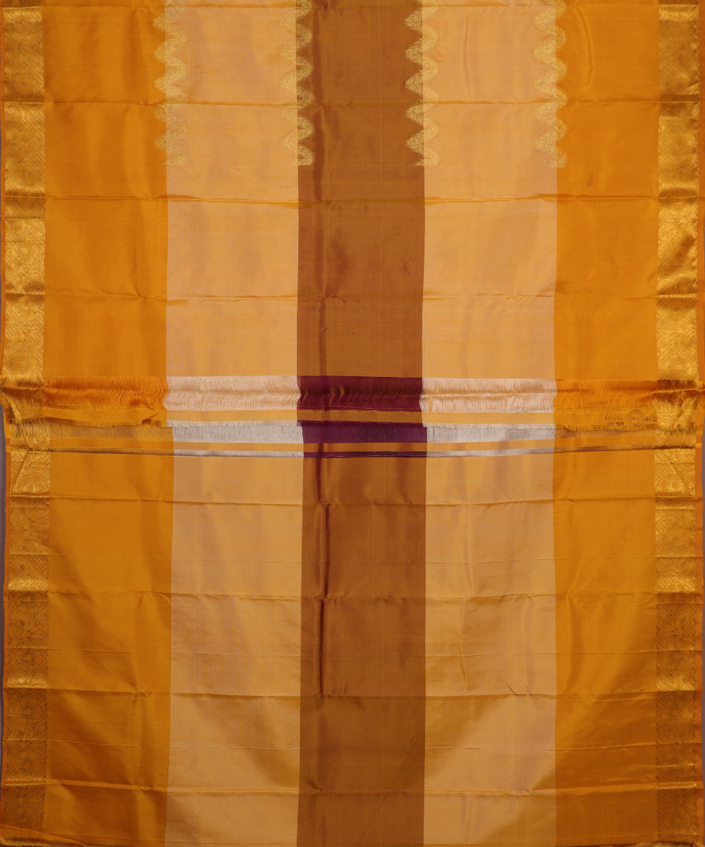 Multi-color handloom trilinga silk saree