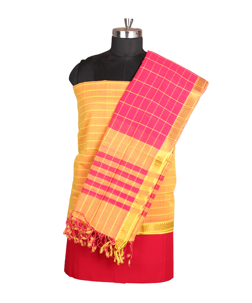 Handloom mangalagiri cotton suit