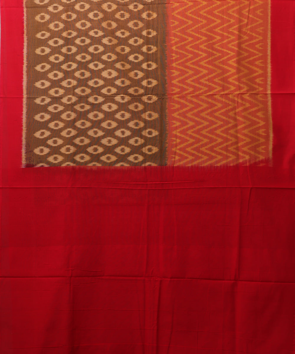 Multi-color pochampally cotton saree