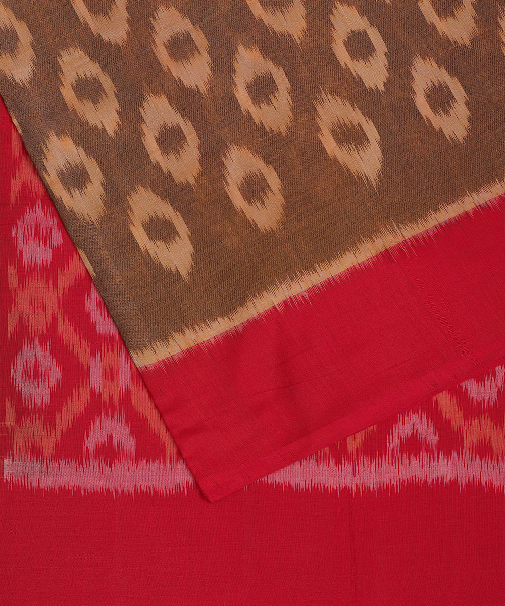 Multi-color pochampally cotton saree